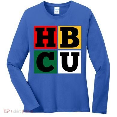 Hbcu Block Letters Grads Alumni Gift Women's Long Sleeve Shirt
