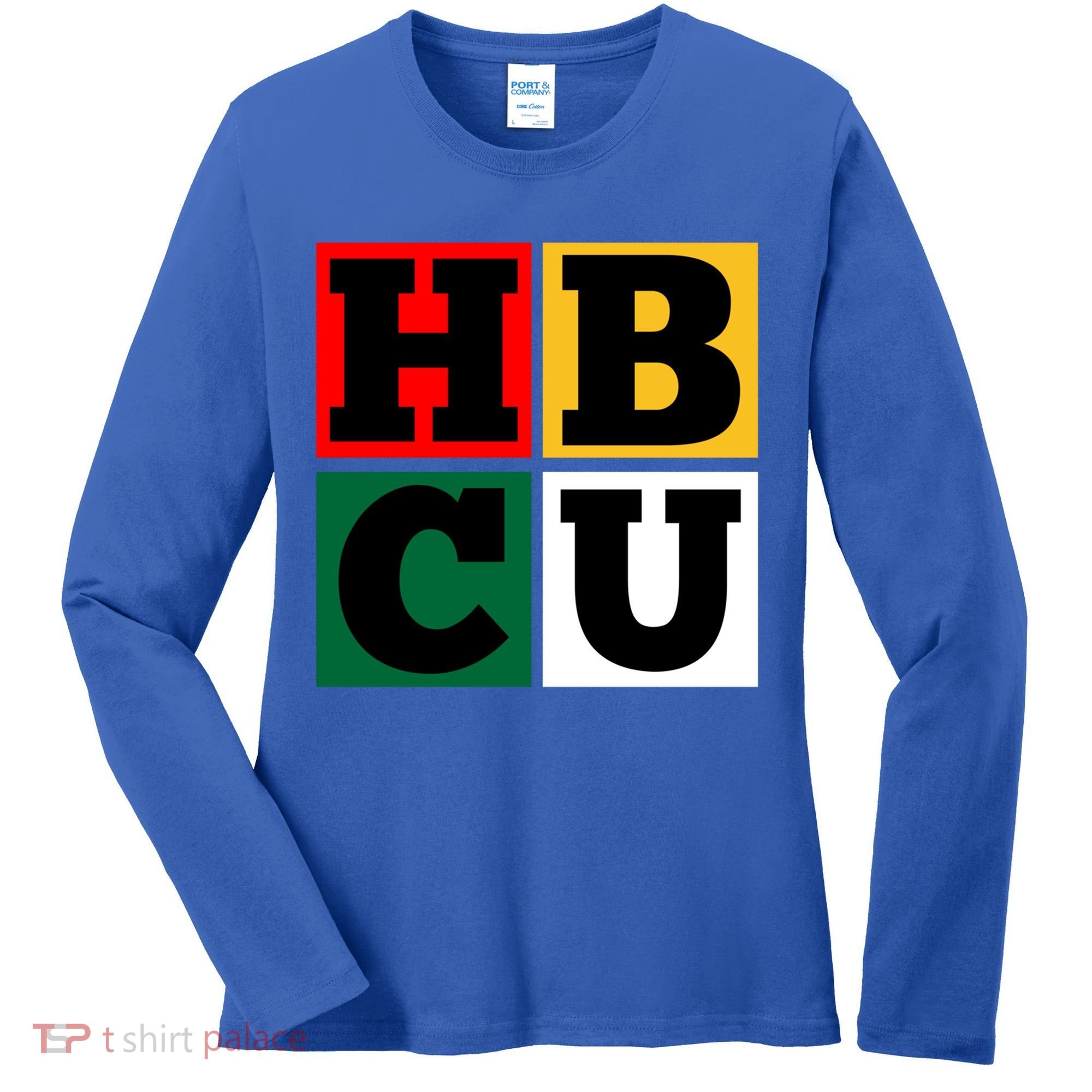 Hbcu Block Letters Grads Alumni Gift Women's Long Sleeve Shirt