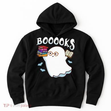 Halloween Books Librarian English Teacher Reader Reading Hoodie
