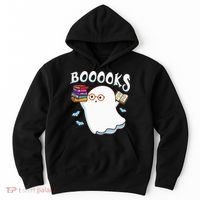 Halloween Books Librarian English Teacher Reader Reading Hoodie thumb 0