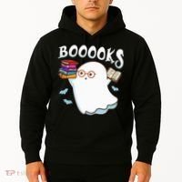 Halloween Books Librarian English Teacher Reader Reading Hoodie thumb 2
