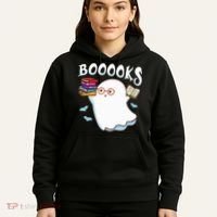 Halloween Books Librarian English Teacher Reader Reading Hoodie thumb 5