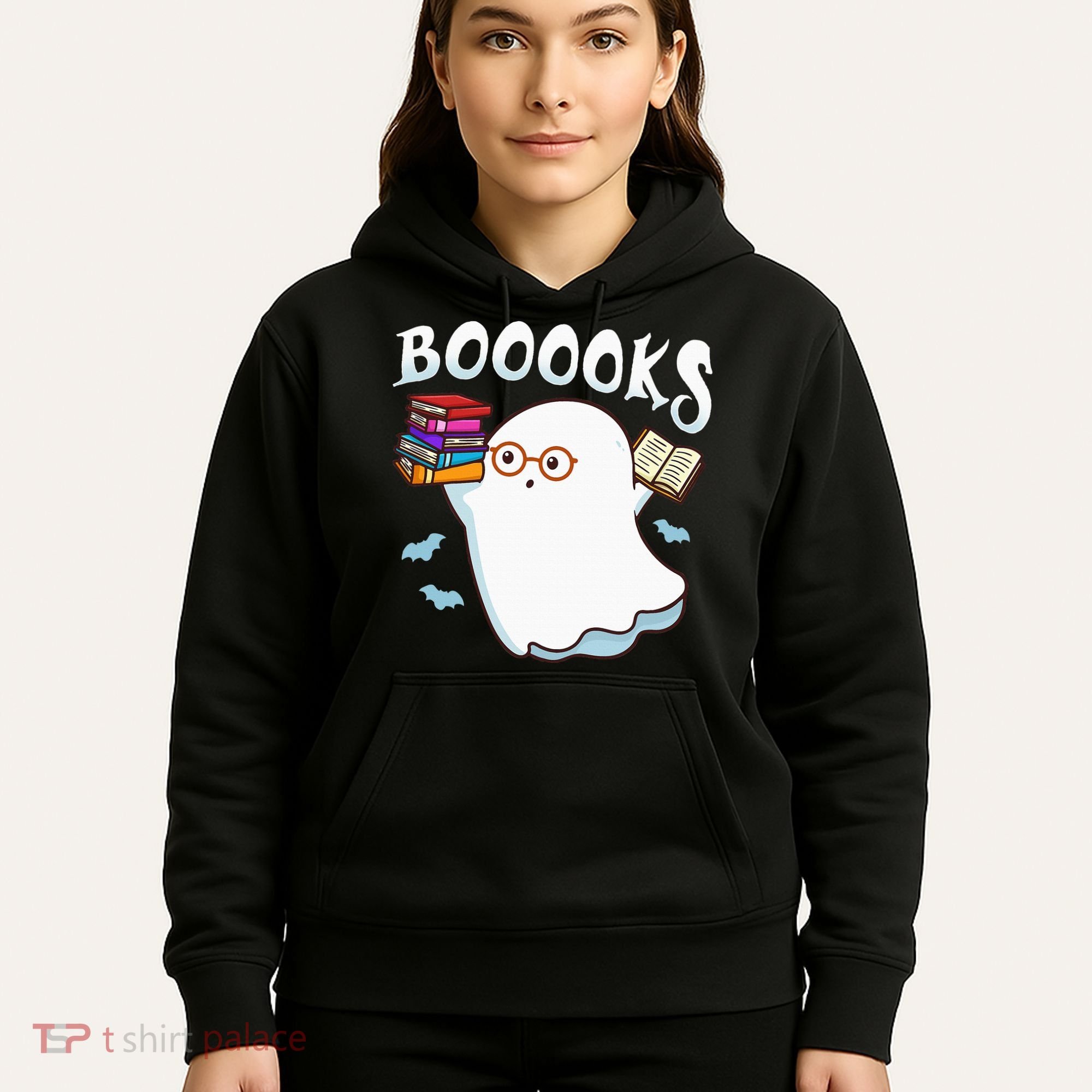 Halloween Books Librarian English Teacher Reader Reading Hoodie