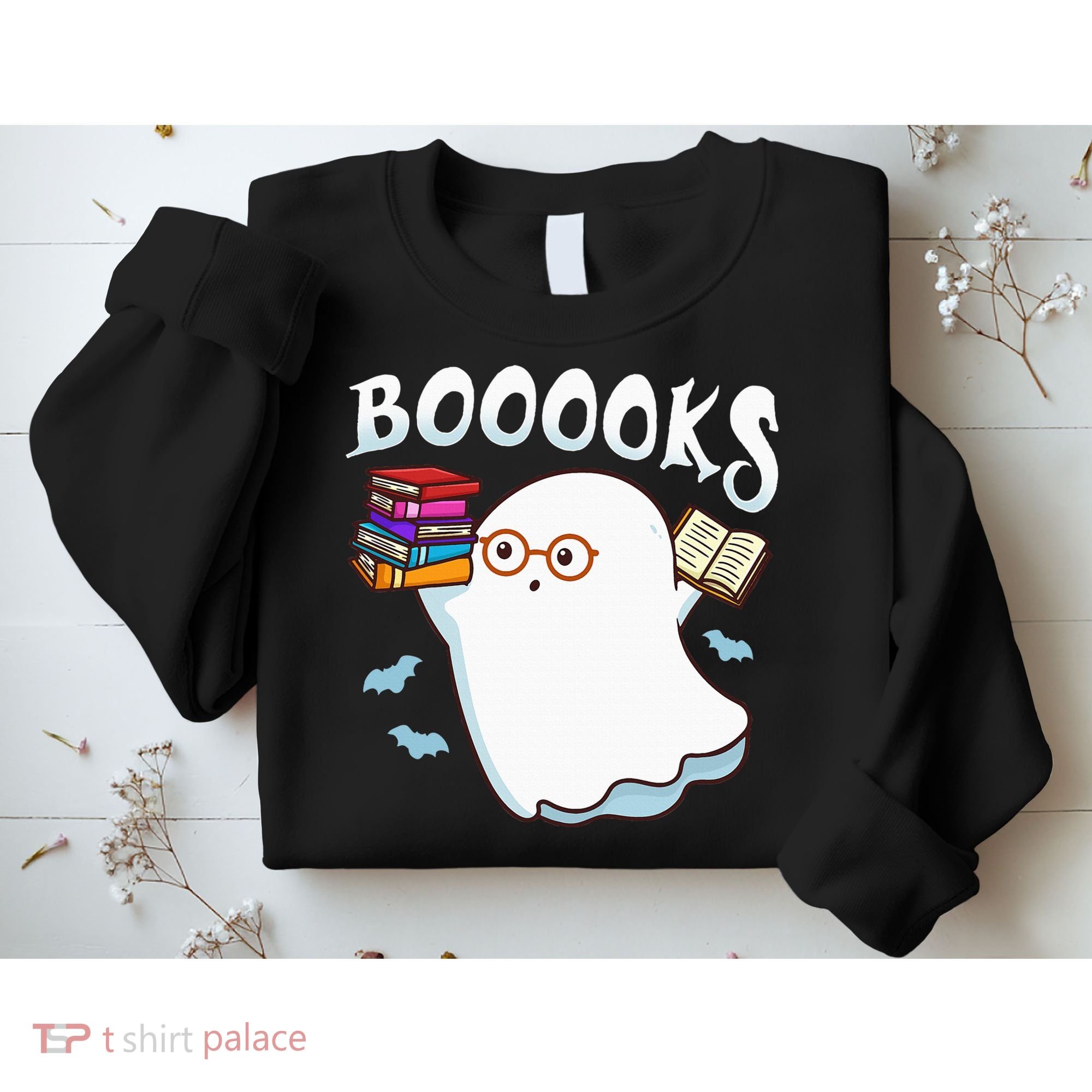 Halloween Books Librarian English Teacher Reader Reading Sweatshirt