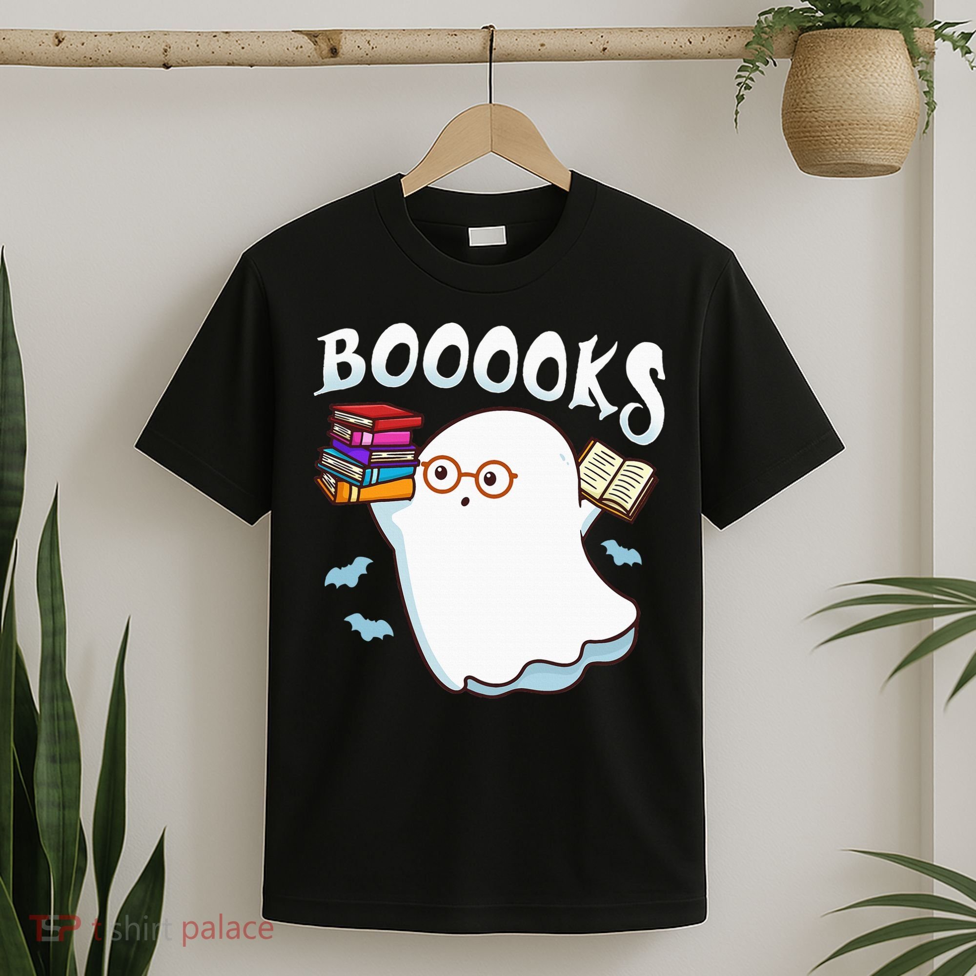 Halloween Books Librarian English Teacher Reader Reading T-Shirt