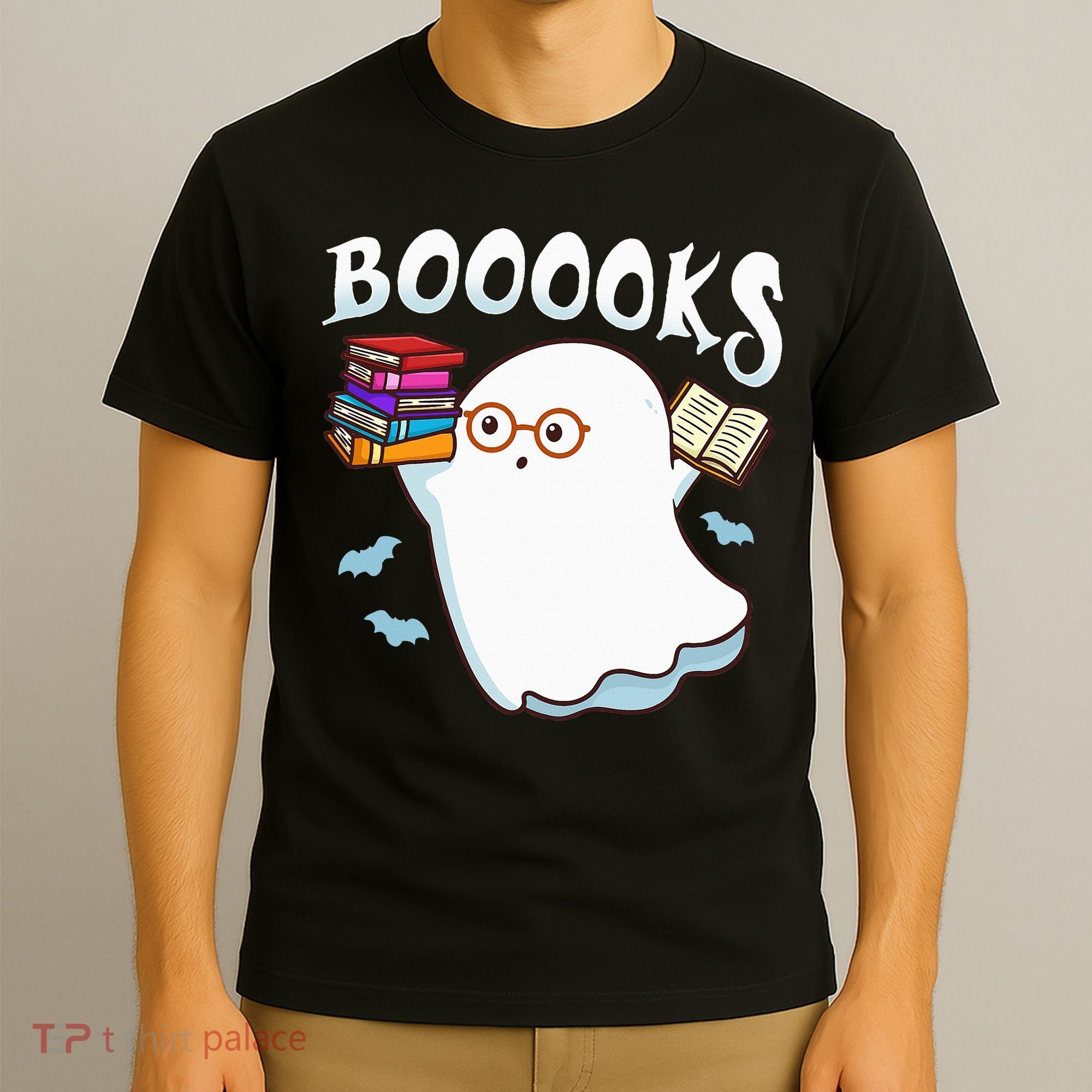 Halloween Books Librarian English Teacher Reader Reading T-Shirt