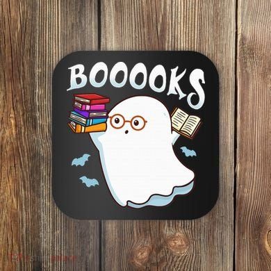Halloween Books Librarian English Teacher Reader Reading Coaster