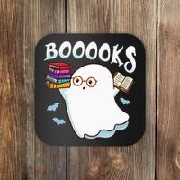 Halloween Books Librarian English Teacher Reader Reading Coaster thumb 0