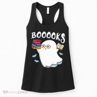 Halloween Books Librarian English Teacher Reader Reading Women's Tank Top thumb 0