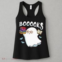 Halloween Books Librarian English Teacher Reader Reading Women's Tank Top thumb 3