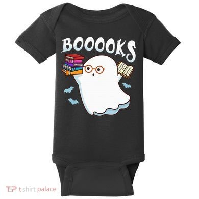 Halloween Books Librarian English Teacher Reader Reading Baby Bodysuit