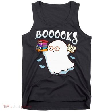 Halloween Books Librarian English Teacher Reader Reading Tank Top