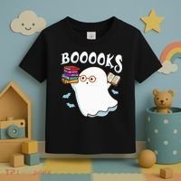 Halloween Books Librarian English Teacher Reader Reading Toddler T-Shirt thumb 3