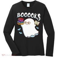 Halloween Books Librarian English Teacher Reader Reading Women's Long Sleeve Shirt thumb 0