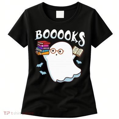 Halloween Books Librarian English Teacher Reader Reading Women's T-Shirt