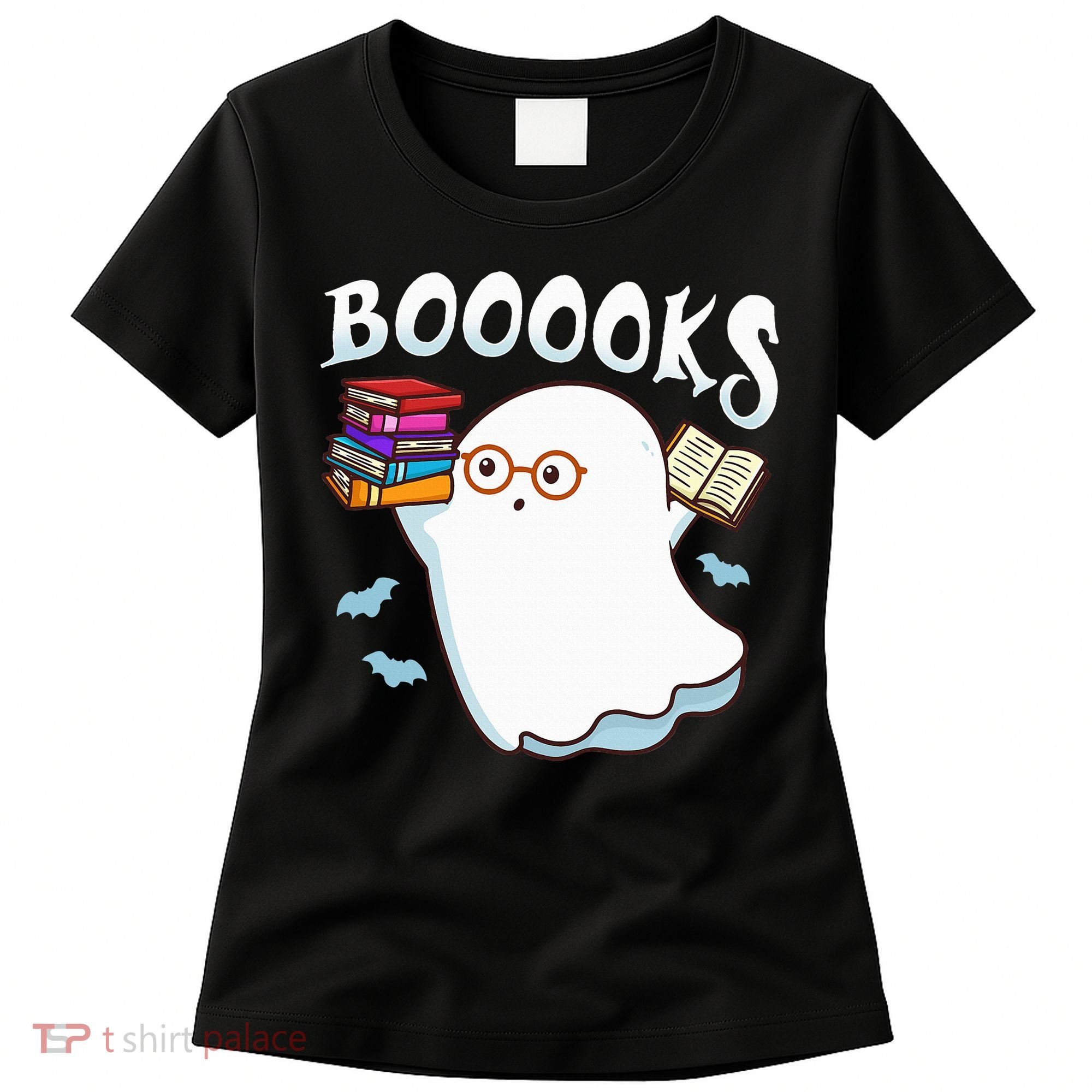Halloween Books Librarian English Teacher Reader Reading Women's T-Shirt