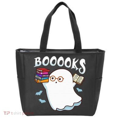 Halloween Books Librarian English Teacher Reader Reading Tote Bag