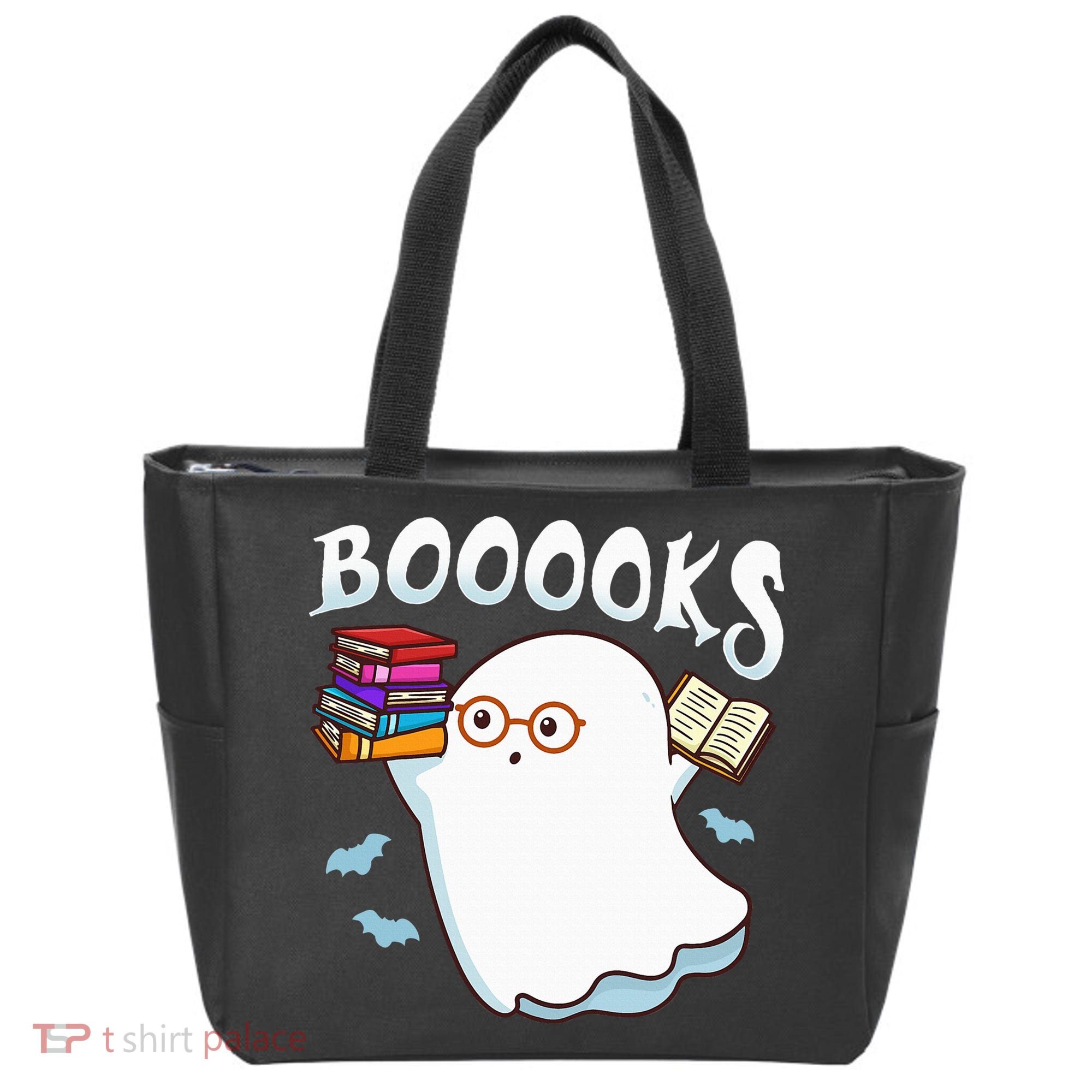 Halloween Books Librarian English Teacher Reader Reading Tote Bag