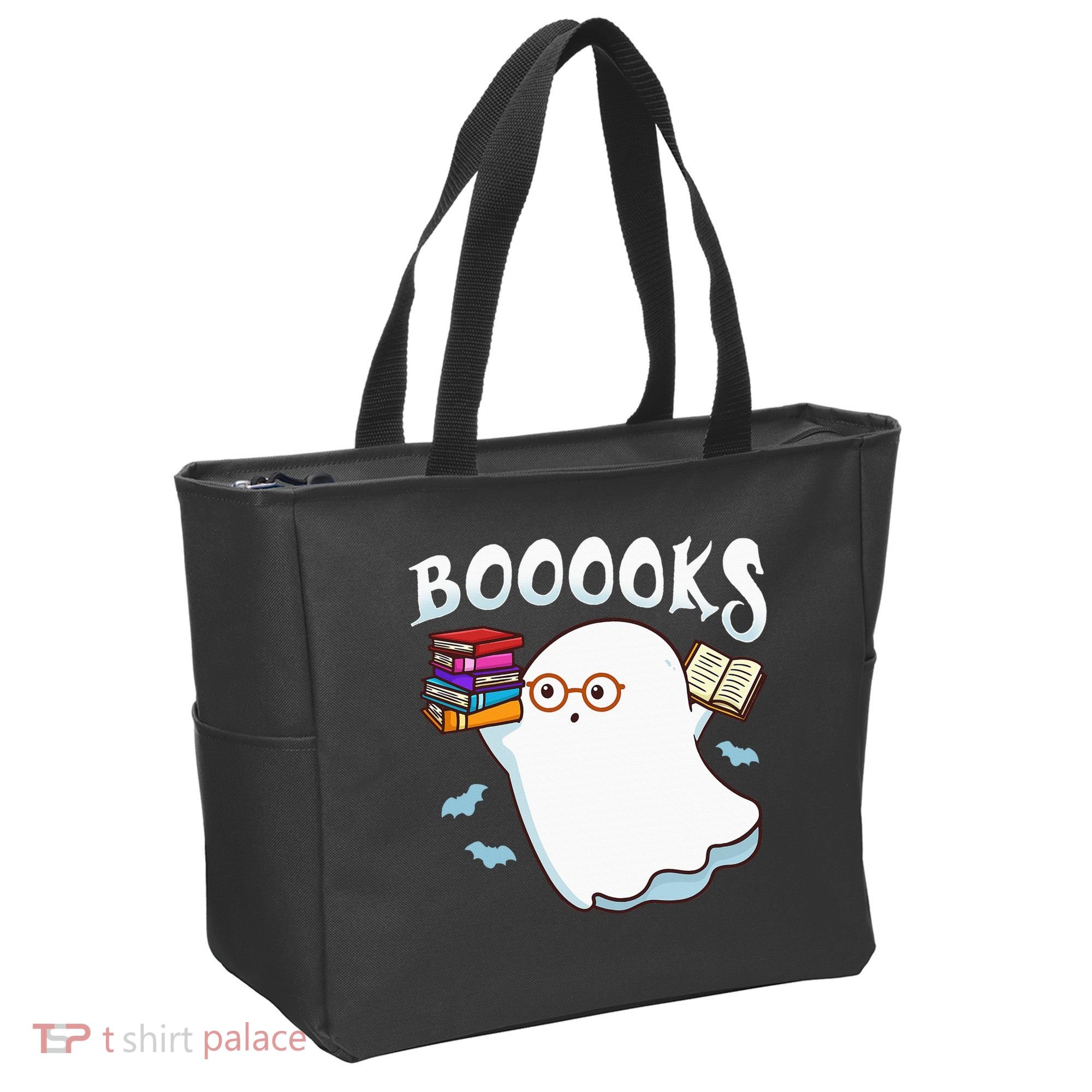 Halloween Books Librarian English Teacher Reader Reading Tote Bag