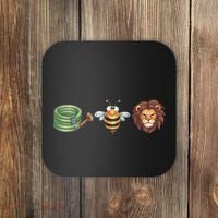 Hose Bee Lion Funny Meme Hose Bee Lion Coaster thumb 0