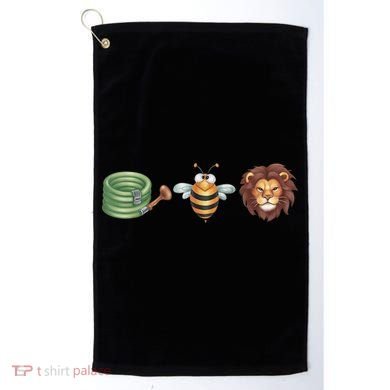 Hose Bee Lion Funny Meme Hose Bee Lion Golf Towel