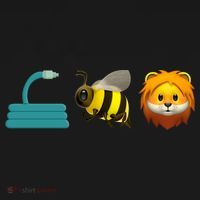 Hose Bee Lion Emoji Backpack thumb 2