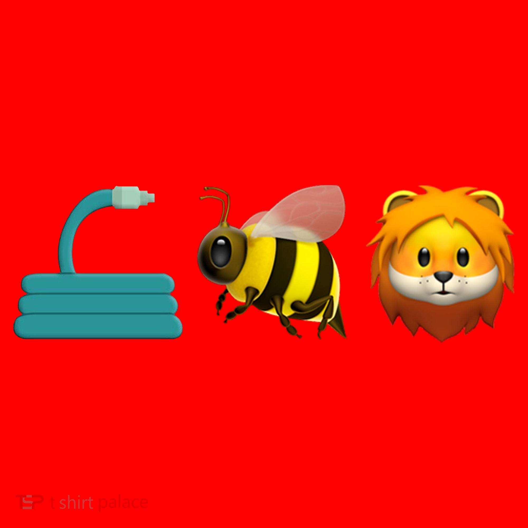 Hose Bee Lion Emoji Santa Hat