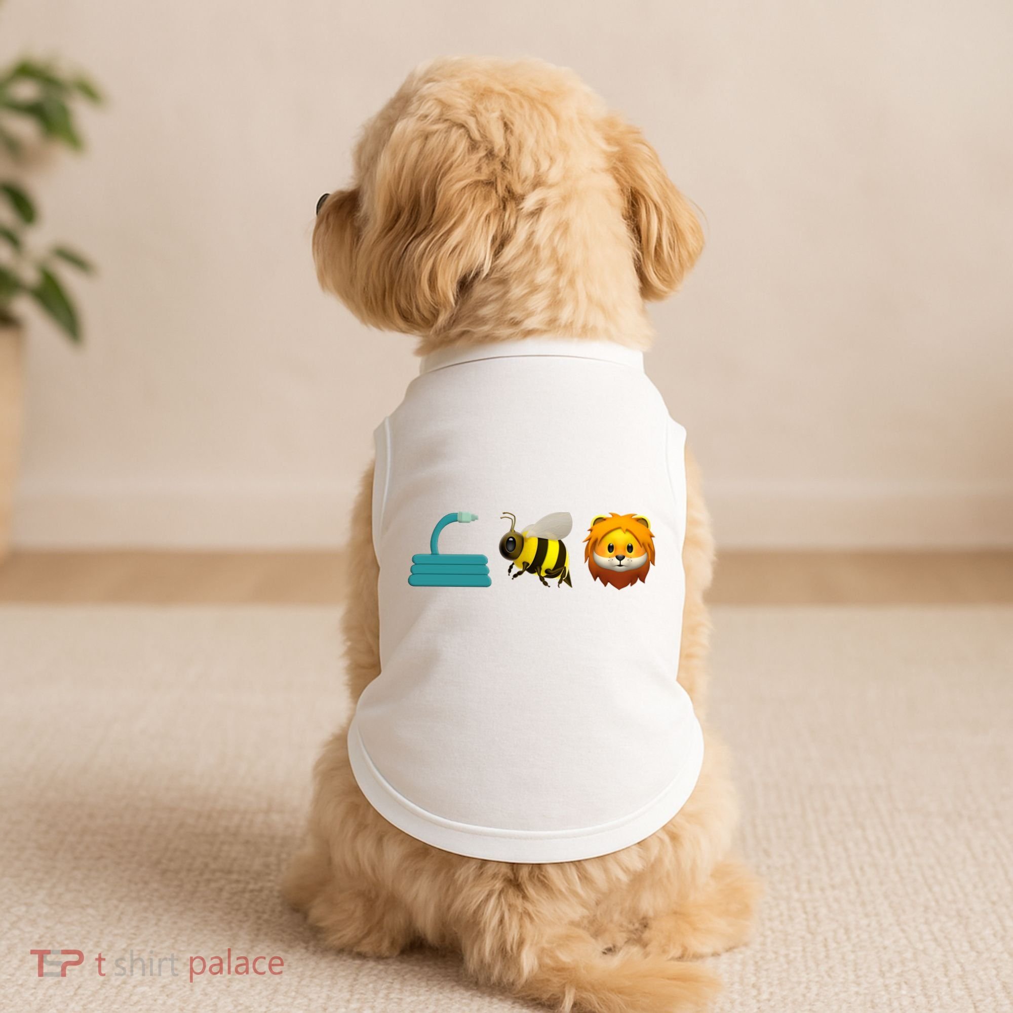 Hose Bee Lion Emoji Doggie Tank