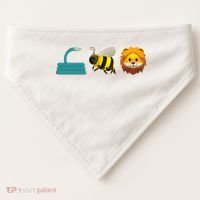 Hose Bee Lion Emoji USA-Made Doggie Bandana thumb 0