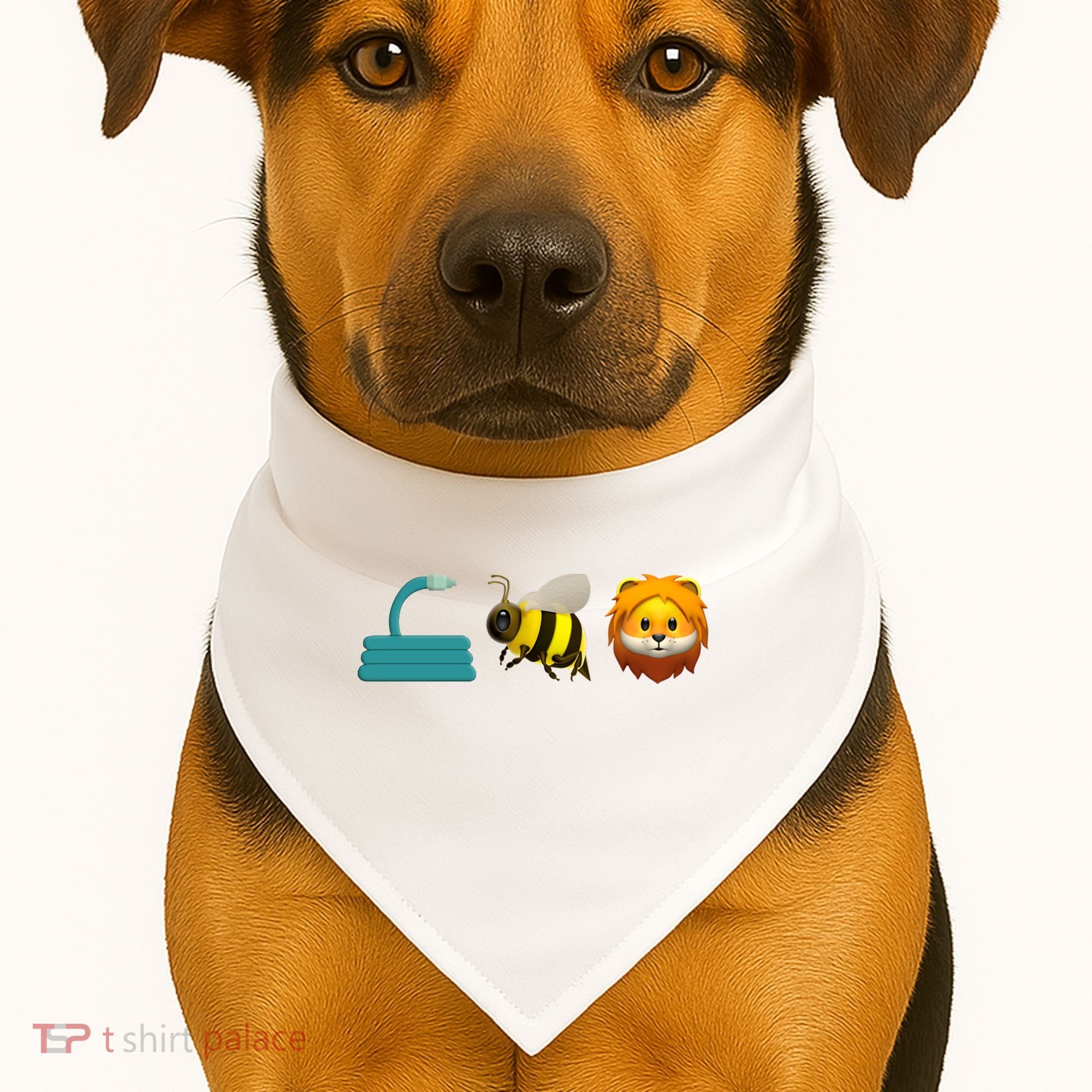 Hose Bee Lion Emoji USA-Made Doggie Bandana