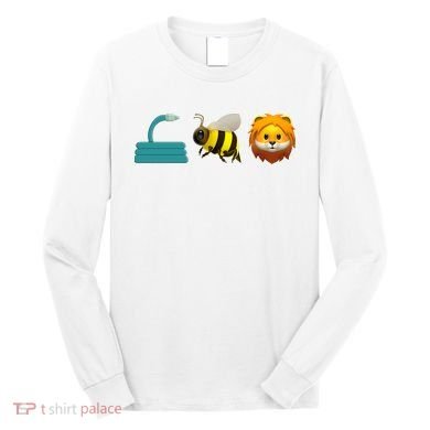 Hose Bee Lion Emoji Long Sleeve Shirt