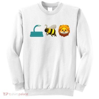 Hose Bee Lion Emoji Sweatshirt