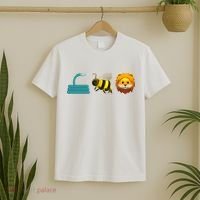 Hose Bee Lion Emoji T-Shirt thumb 2
