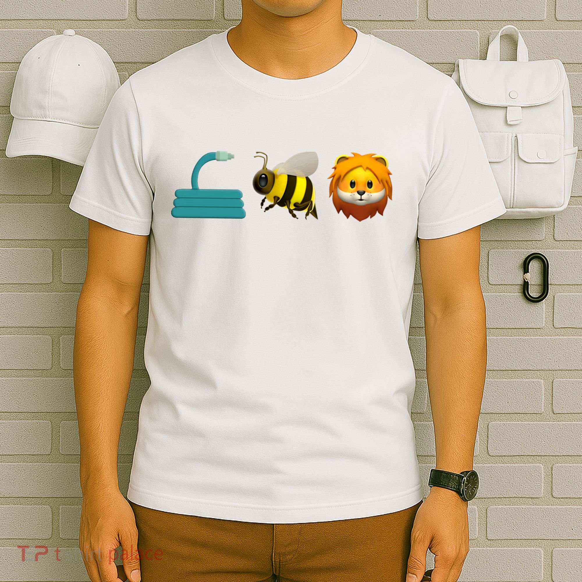 Hose Bee Lion Emoji T-Shirt
