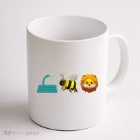Hose Bee Lion Emoji Coffee Mug thumb 1