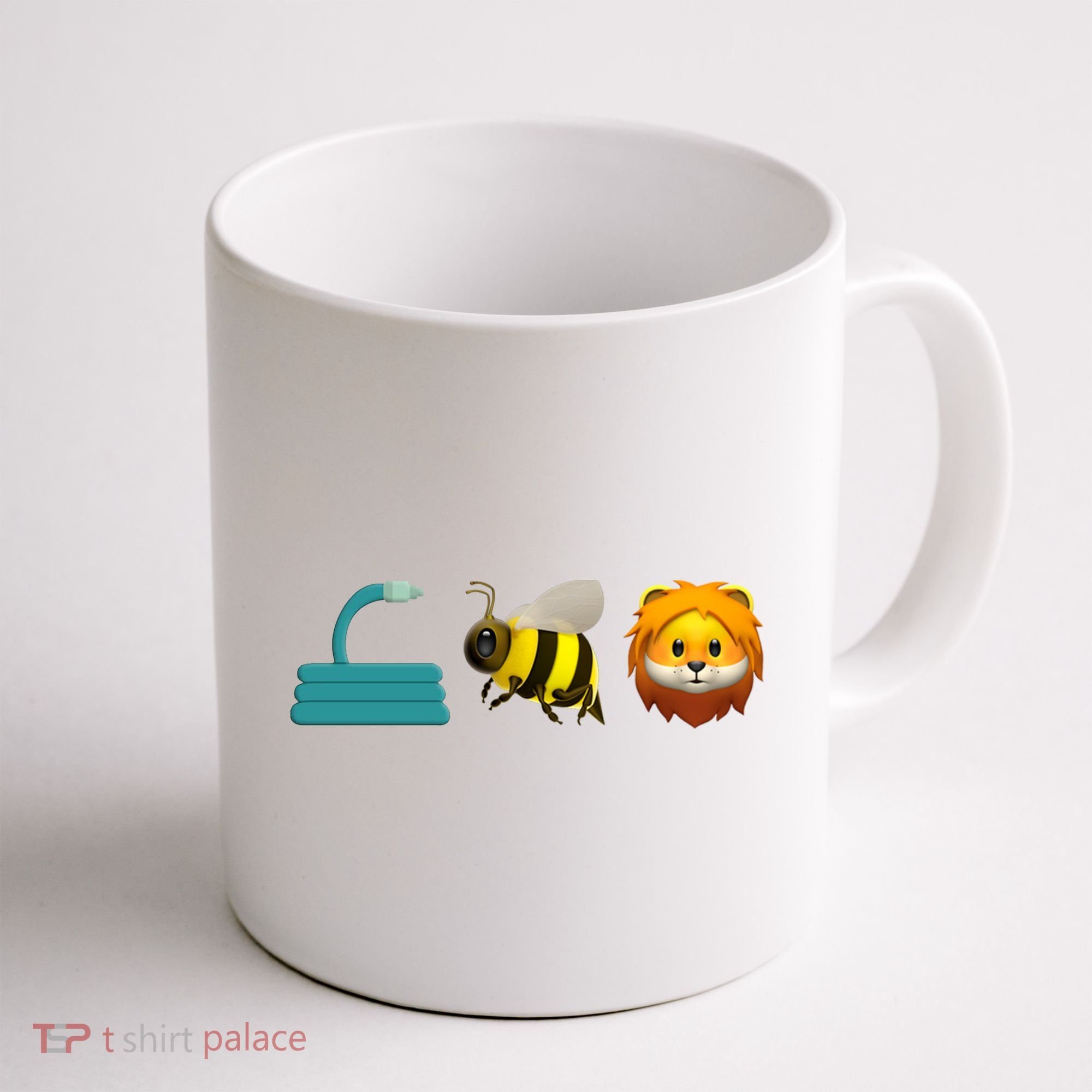 Hose Bee Lion Emoji Coffee Mug