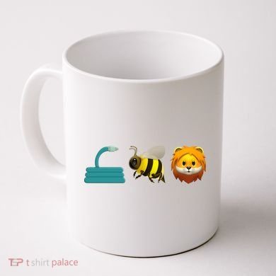 Hose Bee Lion Emoji Coffee Mug