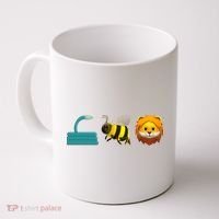 Hose Bee Lion Emoji Coffee Mug thumb 0