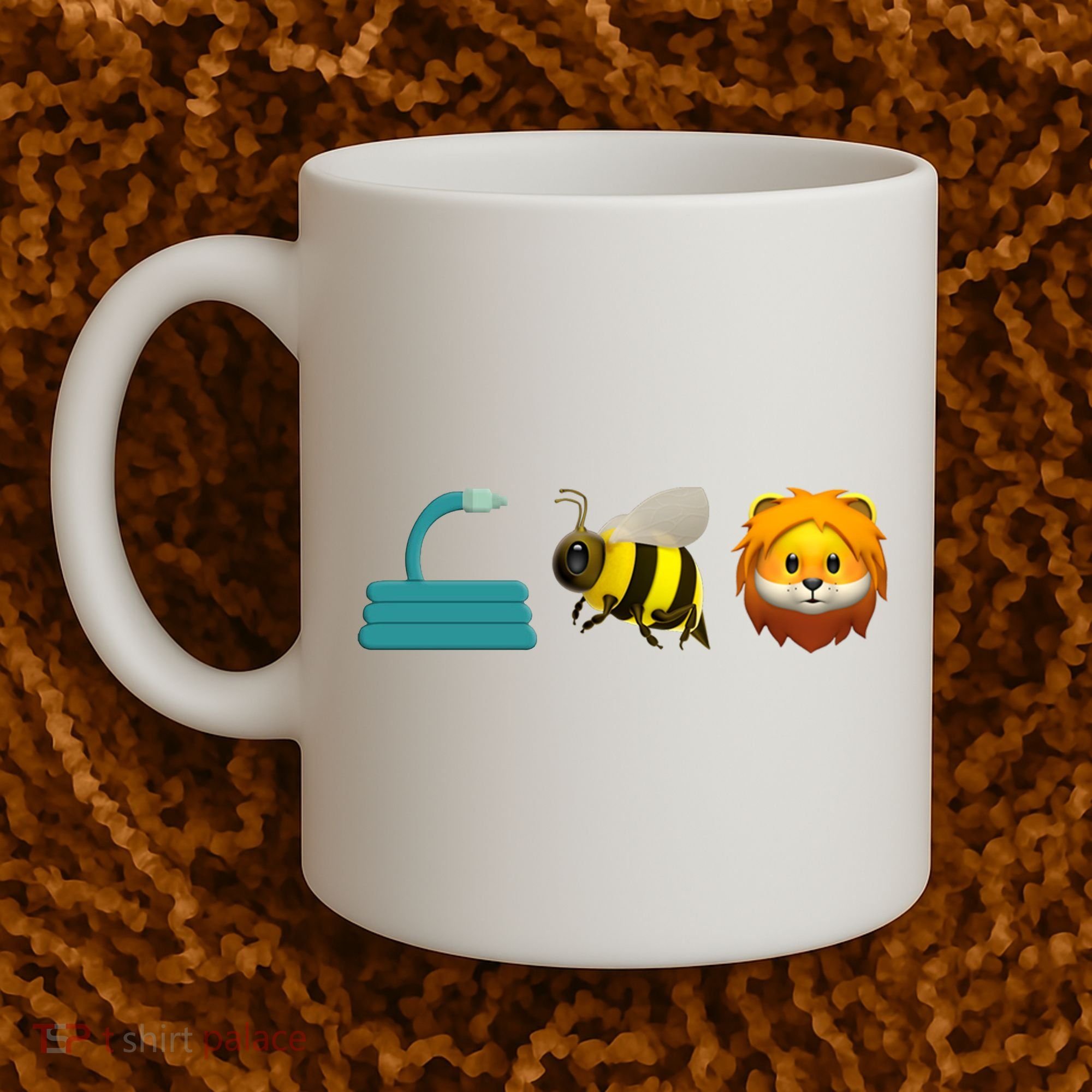 Hose Bee Lion Emoji Coffee Mug