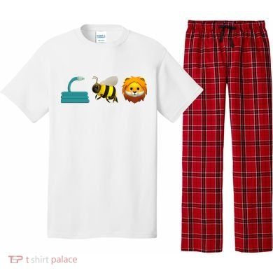 Hose Bee Lion Emoji Pajama Set