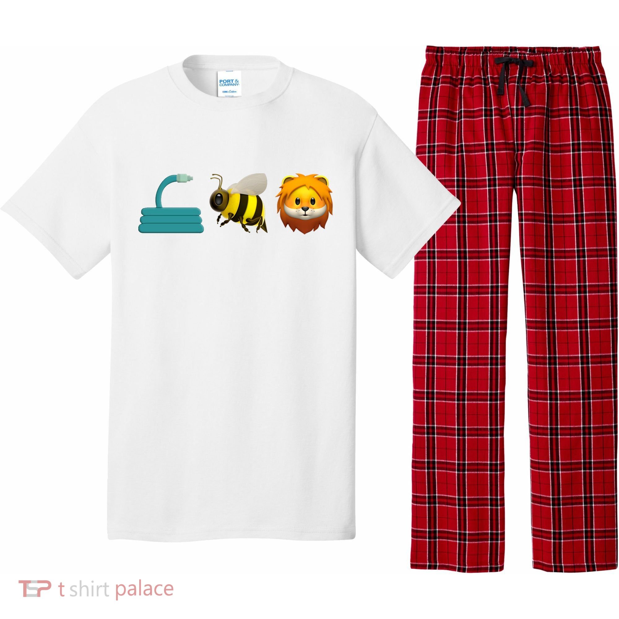 Hose Bee Lion Emoji Pajama Set