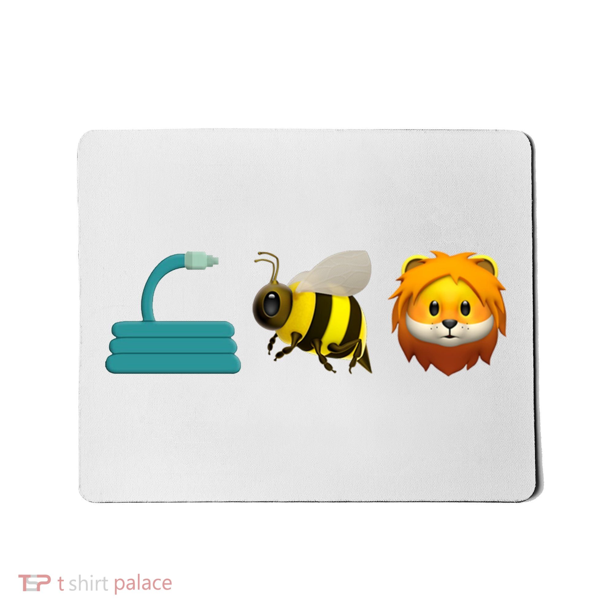 Hose Bee Lion Emoji Mousepad
