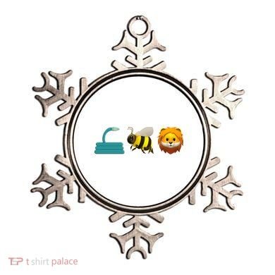Hose Bee Lion Emoji Ornament