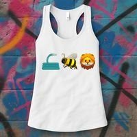 Hose Bee Lion Emoji Women's Tank Top thumb 3