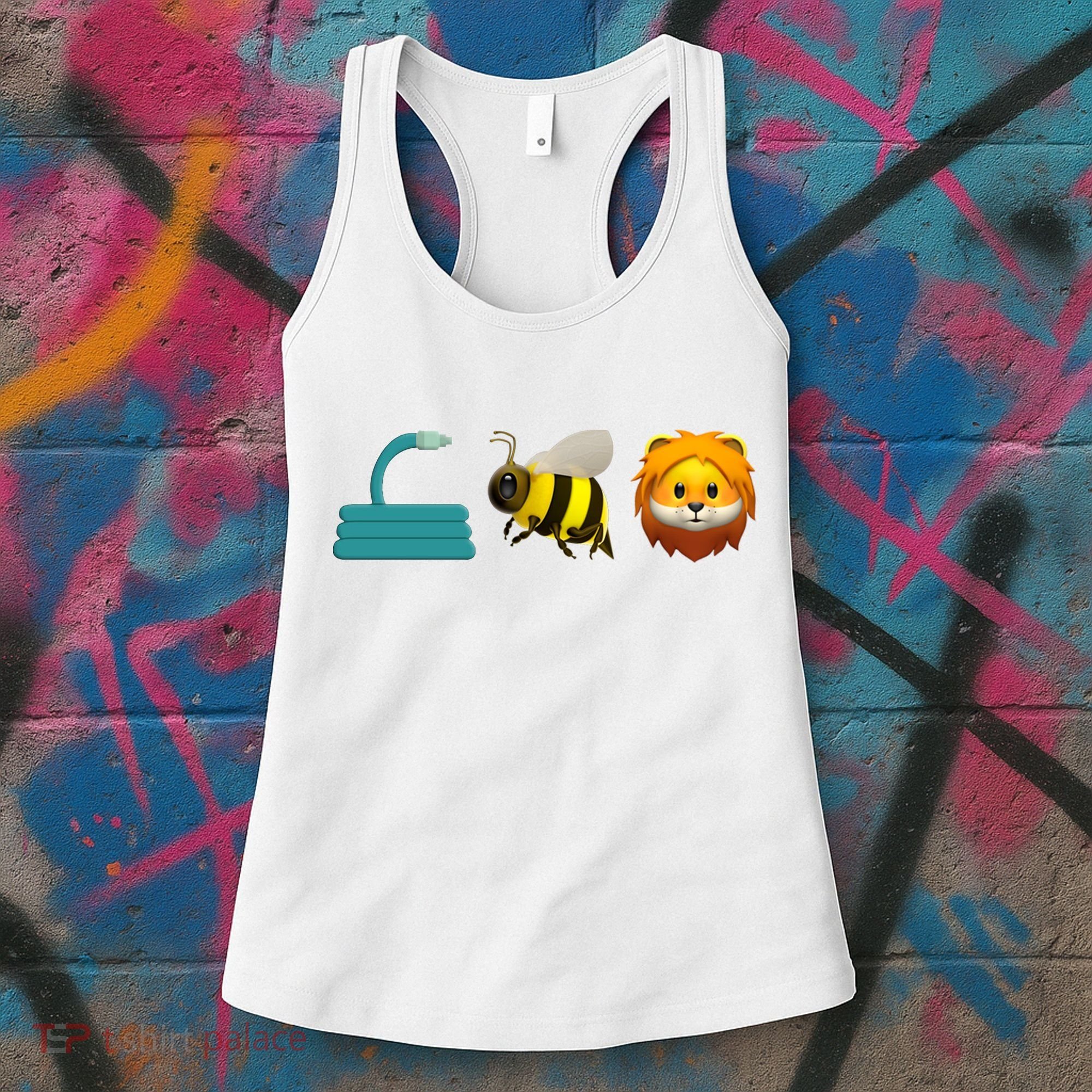 Hose Bee Lion Emoji Women's Tank Top