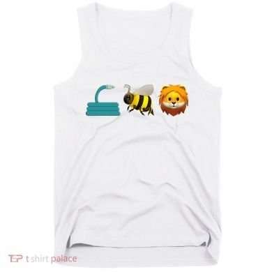 Hose Bee Lion Emoji Tank Top