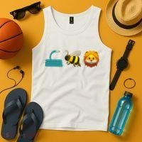 Hose Bee Lion Emoji Tank Top thumb 4