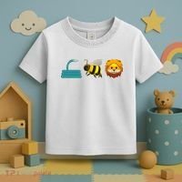 Hose Bee Lion Emoji Toddler T-Shirt thumb 3