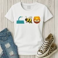 Hose Bee Lion Emoji Women's T-Shirt thumb 3