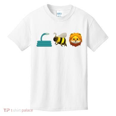 Hose Bee Lion Emoji Kids T-Shirt